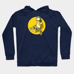 Robot Playing 909 Drum Machine Hoodie